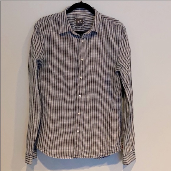 Armani Exchange Slim Fit Button Down Shirt -size M - Picture 1 of 5